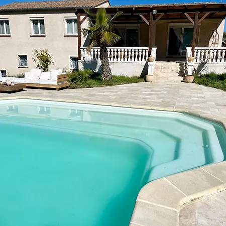 Les Cigales - Paisible Avec Piscine Mas-Saintes-Puelles