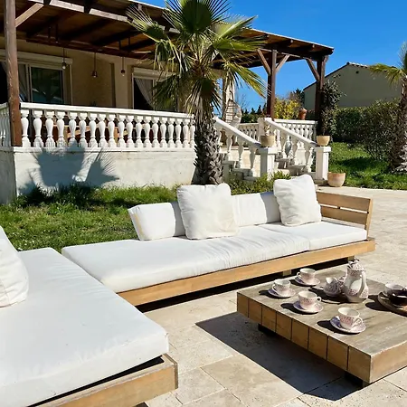 Vila Les Cigales - Paisible Avec Piscine Mas-Saintes-Puelles